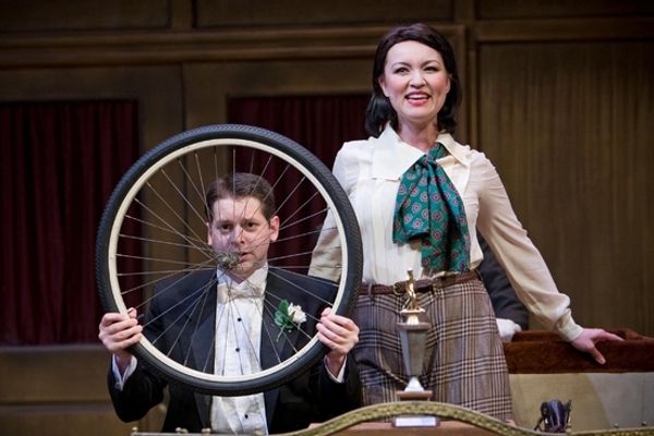 Joey Bybee (Bertie Wooster) and Caitlin Burke (Honoria Glossop) Photo